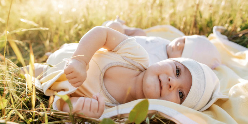 Clover & Sage Organic Muslin Baby Toddler Blanket - 100% Hypoallergenic Cotton Bed Blankets - Blue Forest