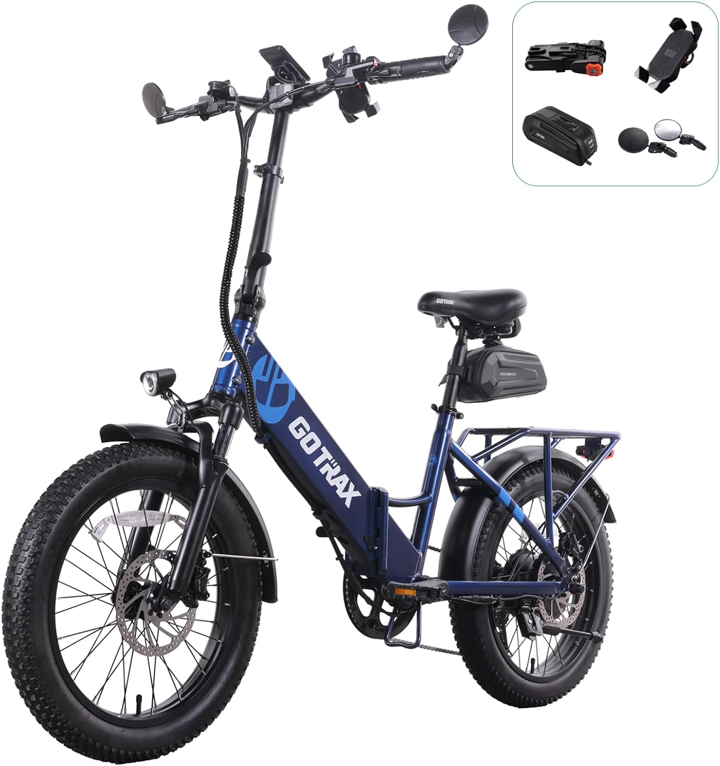bicycle shops near me within 20 mi 20" Electric Bike, Max Range 50 Miles & 20Mph Power by 350W, LCD Displ – Eco Trade Company
