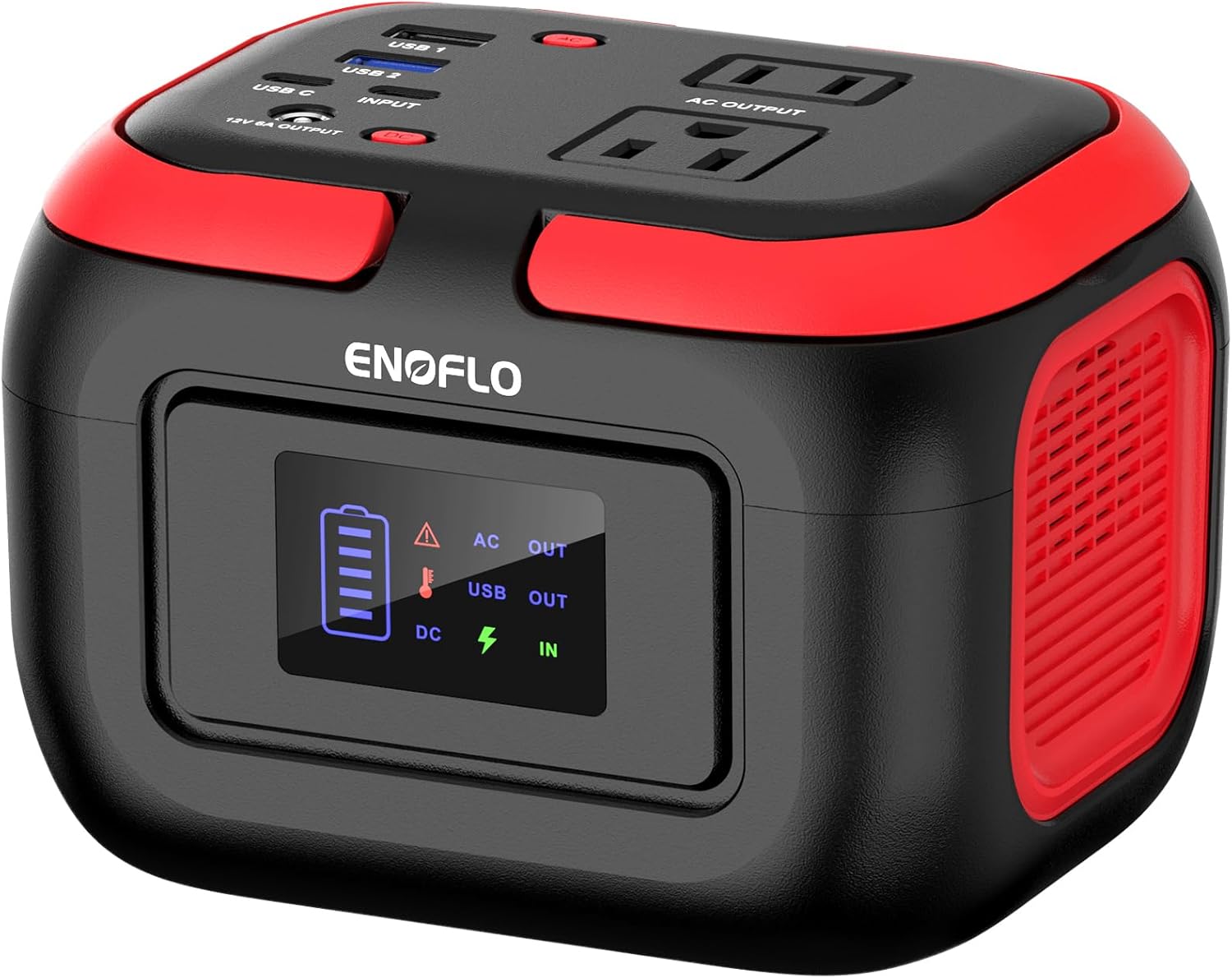Portable Power Station 300W Power Bank with AC Outlet 228Wh Solar Generator with LED Light 9 Outputs Battery Backup Power Supply - Eco Trade Company