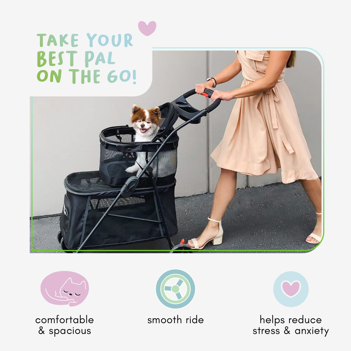 Double Decker Pet Stroller Eco Trade Company