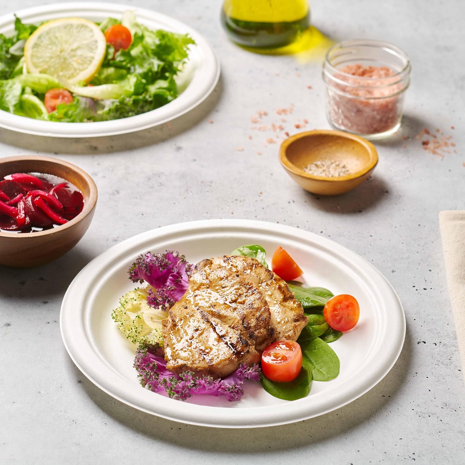 100% Compostable Paper Plates 100 Pack, 6 Inch - Eco Trade Company