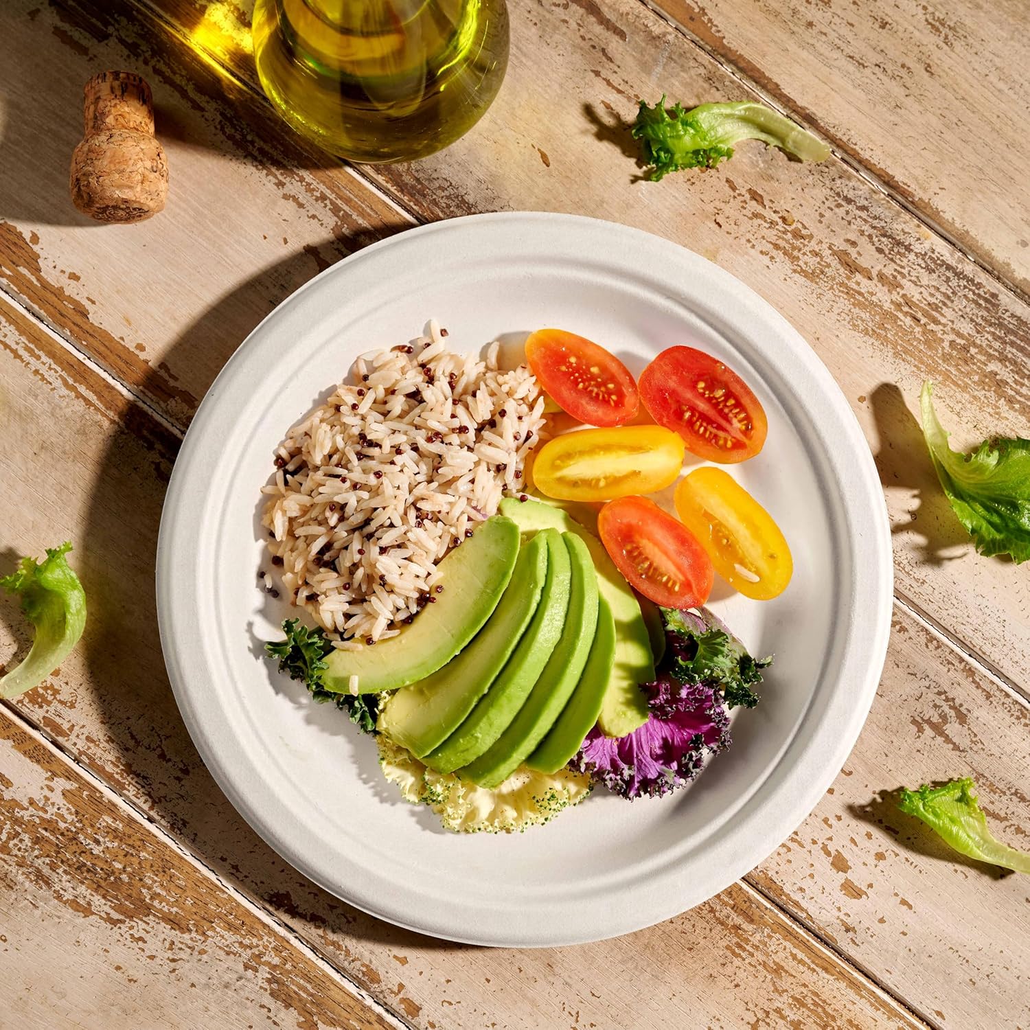 100% Compostable Paper Plates 100 Pack, 6 Inch - Eco Trade Company