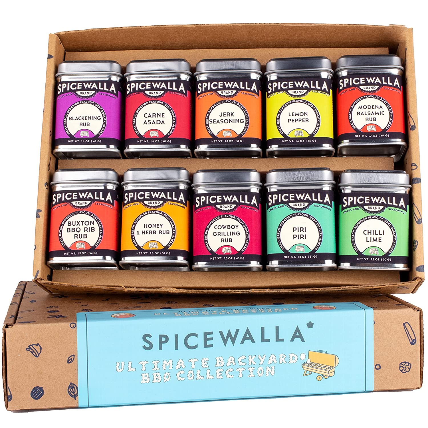 Spices and Seasonings Set | 10 Spices Gift Set BBQ - Eco Trade Company