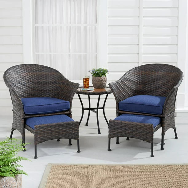 5-Piece Outdoor Wicker Patio Furniture Set - Eco Trade Company