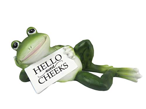 Blessed Assurance - Inspirational Cute Praying Frog On Rock Statue - Eco Trade Company