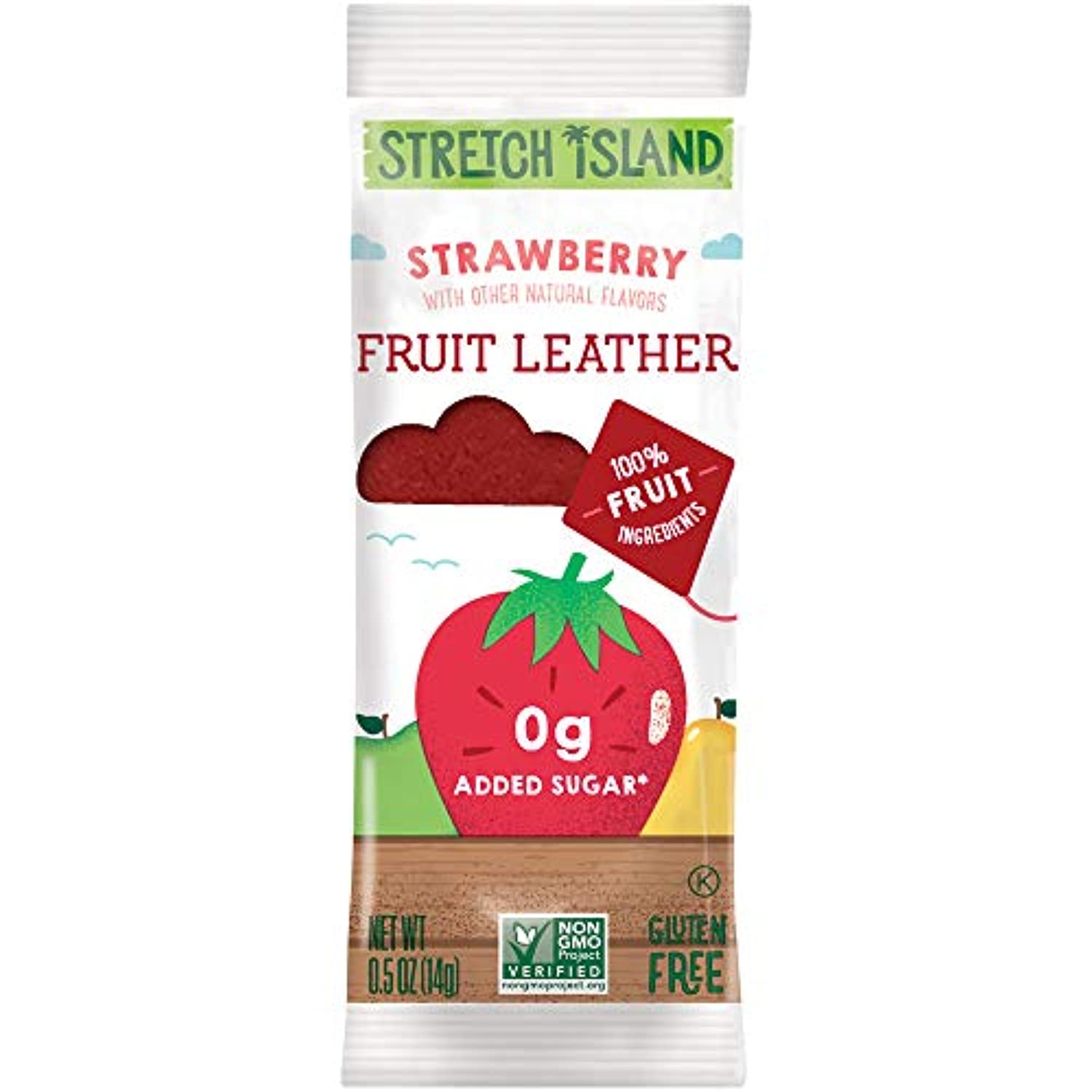 Stretch Island Original Fruit Leather, Strawberry, 0.5 Ounce Leathers, 30 Count - Eco Trade Company
