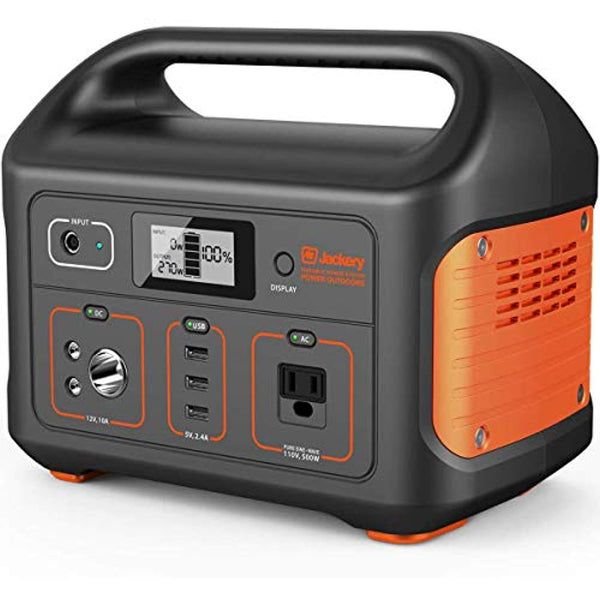 Jackery Portable Power Station Explorer 500, 518Wh Outdoor Mobile Lithium Battery Pack with 110V/500W AC Outlet, Solar-Ready Generator - Eco Trade Company