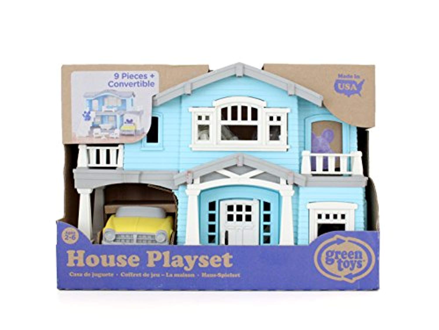 Play House Playset from Green Toys - Made in the USA from 100% Recycled Plastic from Used Milk Jugs - Eco Trade Company