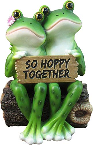 Blessed Assurance - Inspirational Cute Praying Frog On Rock Statue - Eco Trade Company