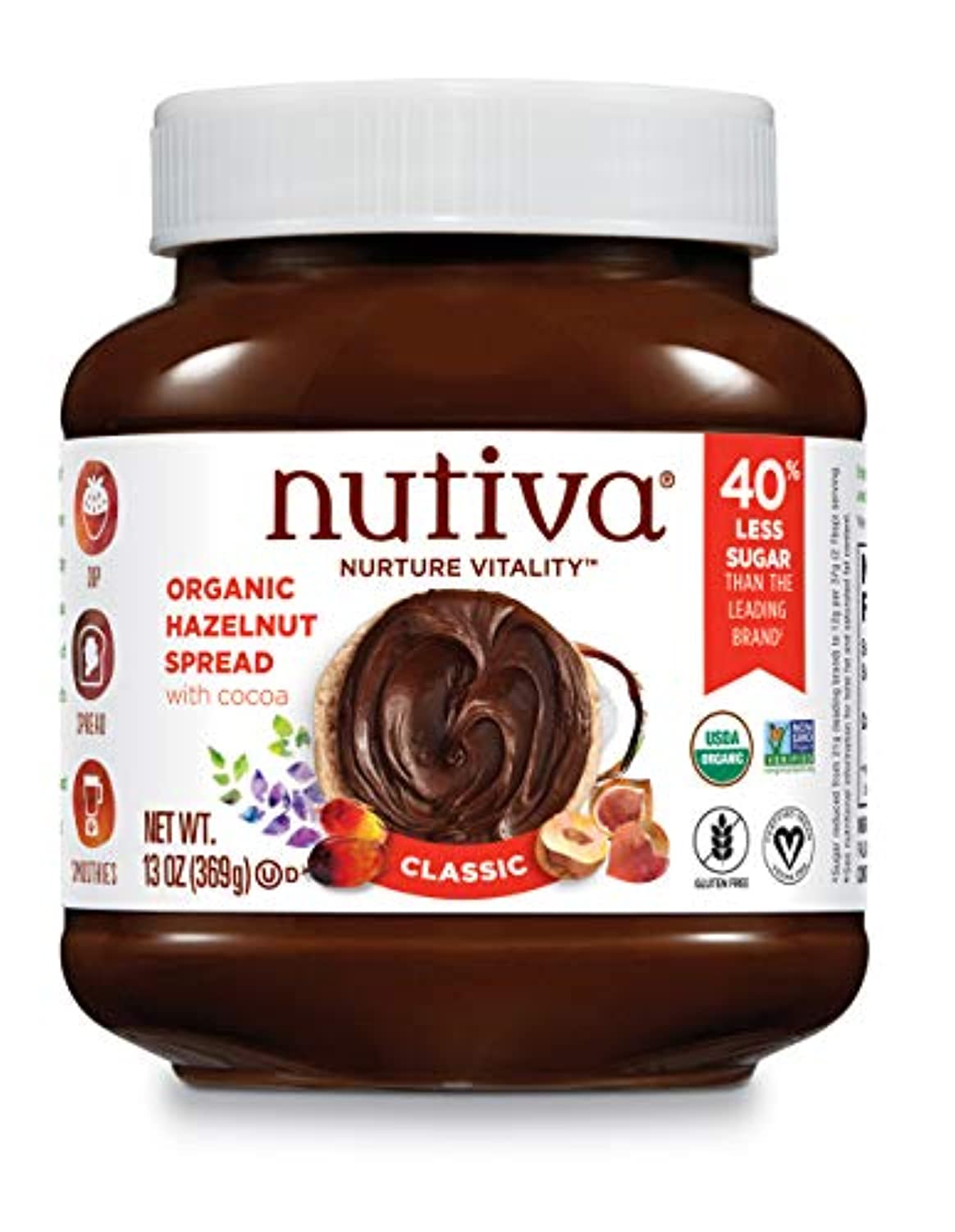 Organic, Non-GMO, Vegan Hazelnut Spread - Eco Trade Company