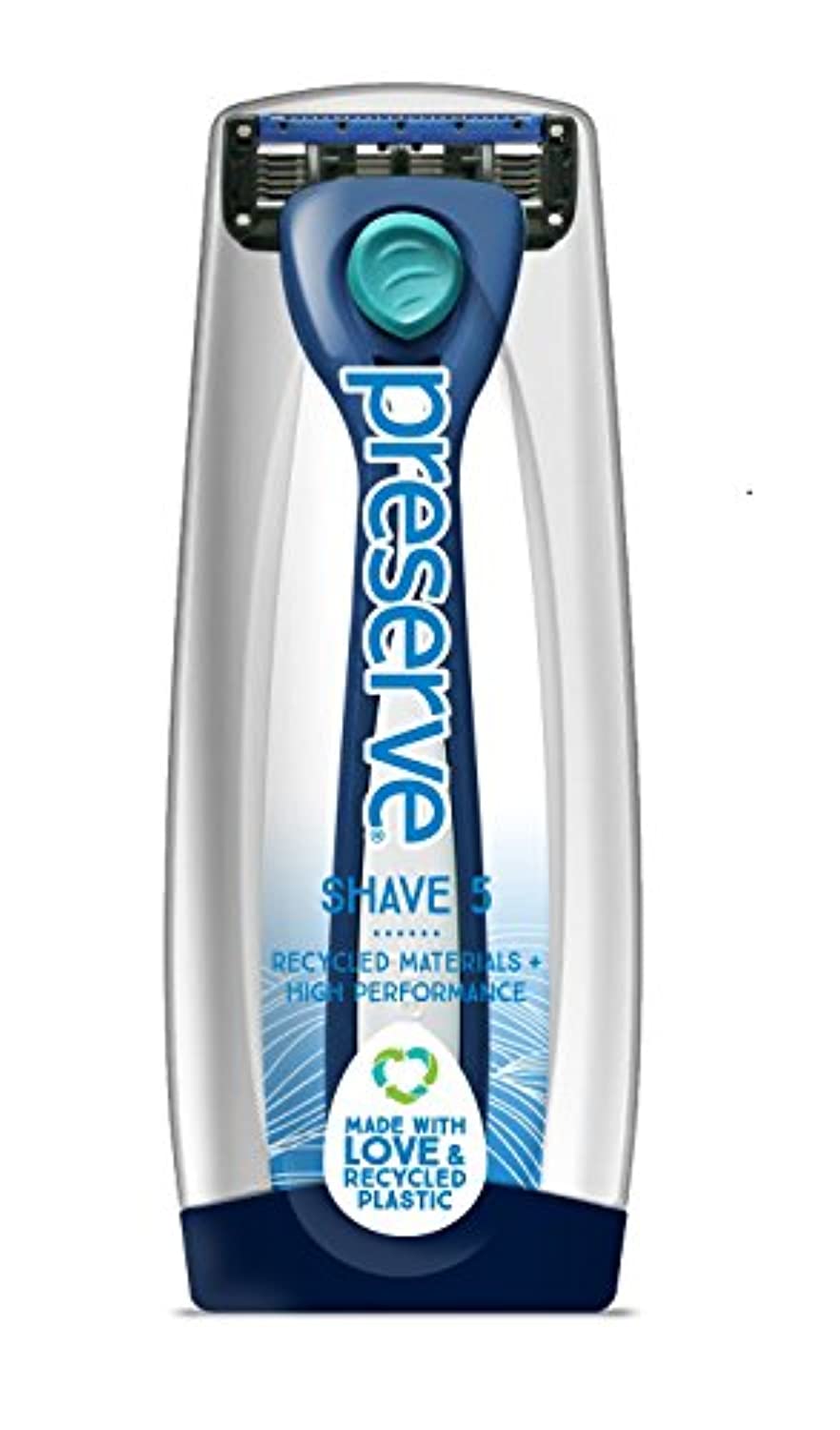 Preserve Shave 5 Five Blade Refillable Razor, Made from Recycled Materials - Eco Trade Company
