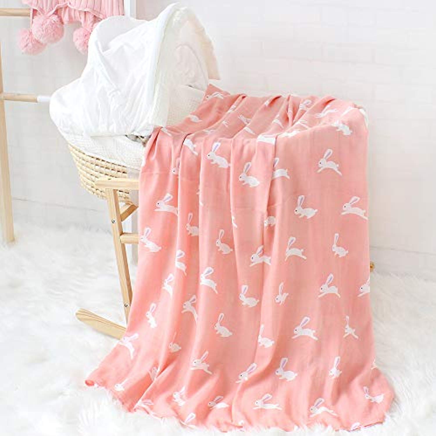 Muslin Swaddle Blankets Girls, 70% Bamboo 30% Cotton - Eco Trade Company
