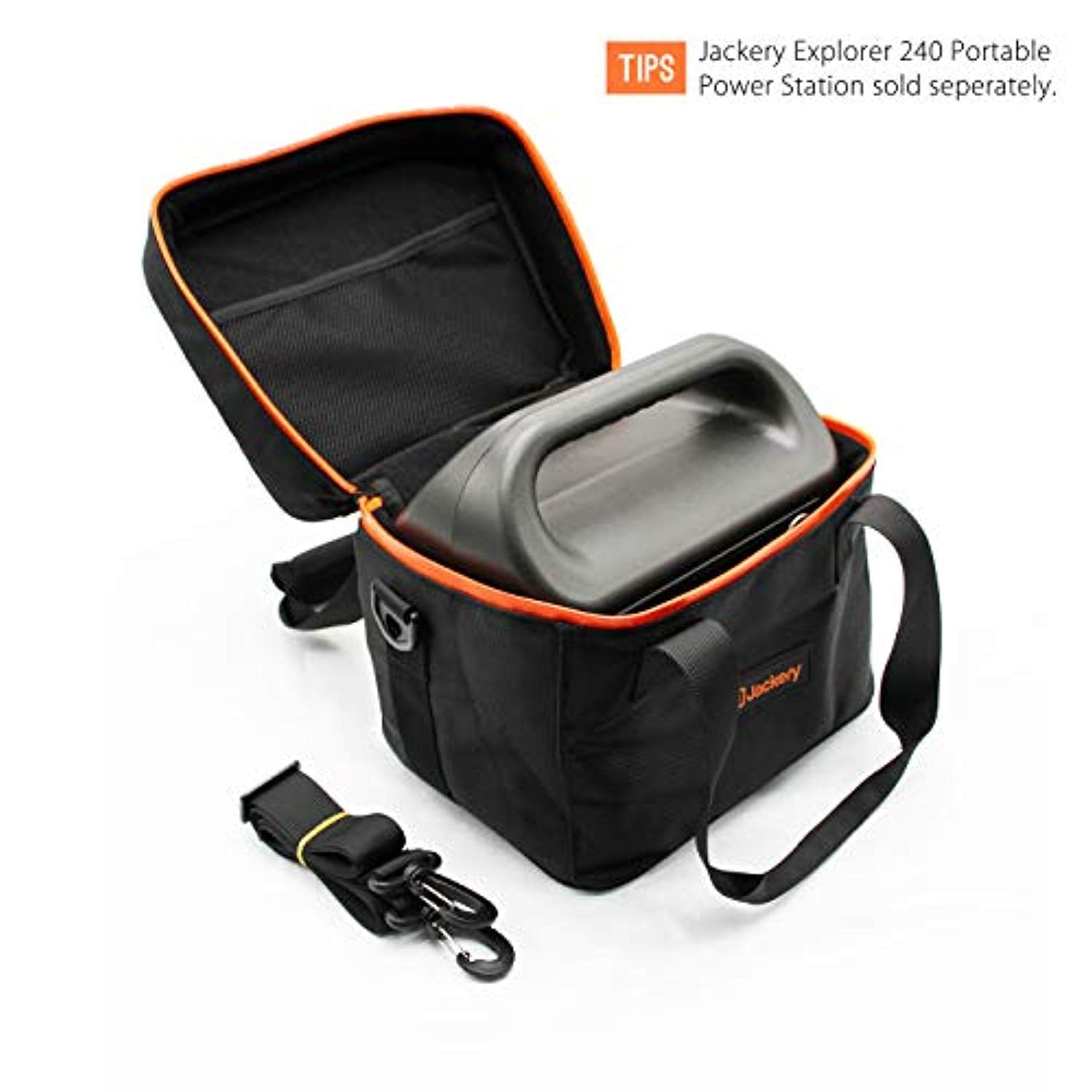 Jackery EVA Travel & Business Hard Carrying Case Bag for Explorer 240 Portable Power Station - Black (E240 Not Included) BAG ONLY - Eco Trade Company