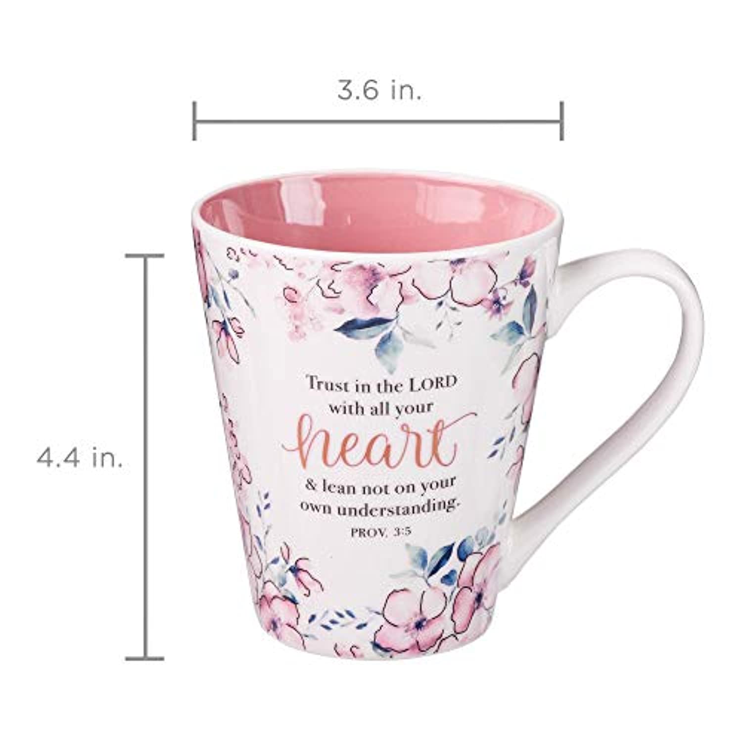 Inspirational Coffee Cups with Bible Verse 13-Ounce Ceramic - Eco Trade Company