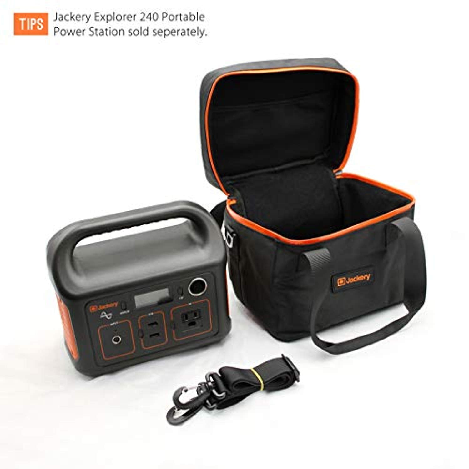 Jackery EVA Travel & Business Hard Carrying Case Bag for Explorer 240 Portable Power Station - Black (E240 Not Included) BAG ONLY - Eco Trade Company