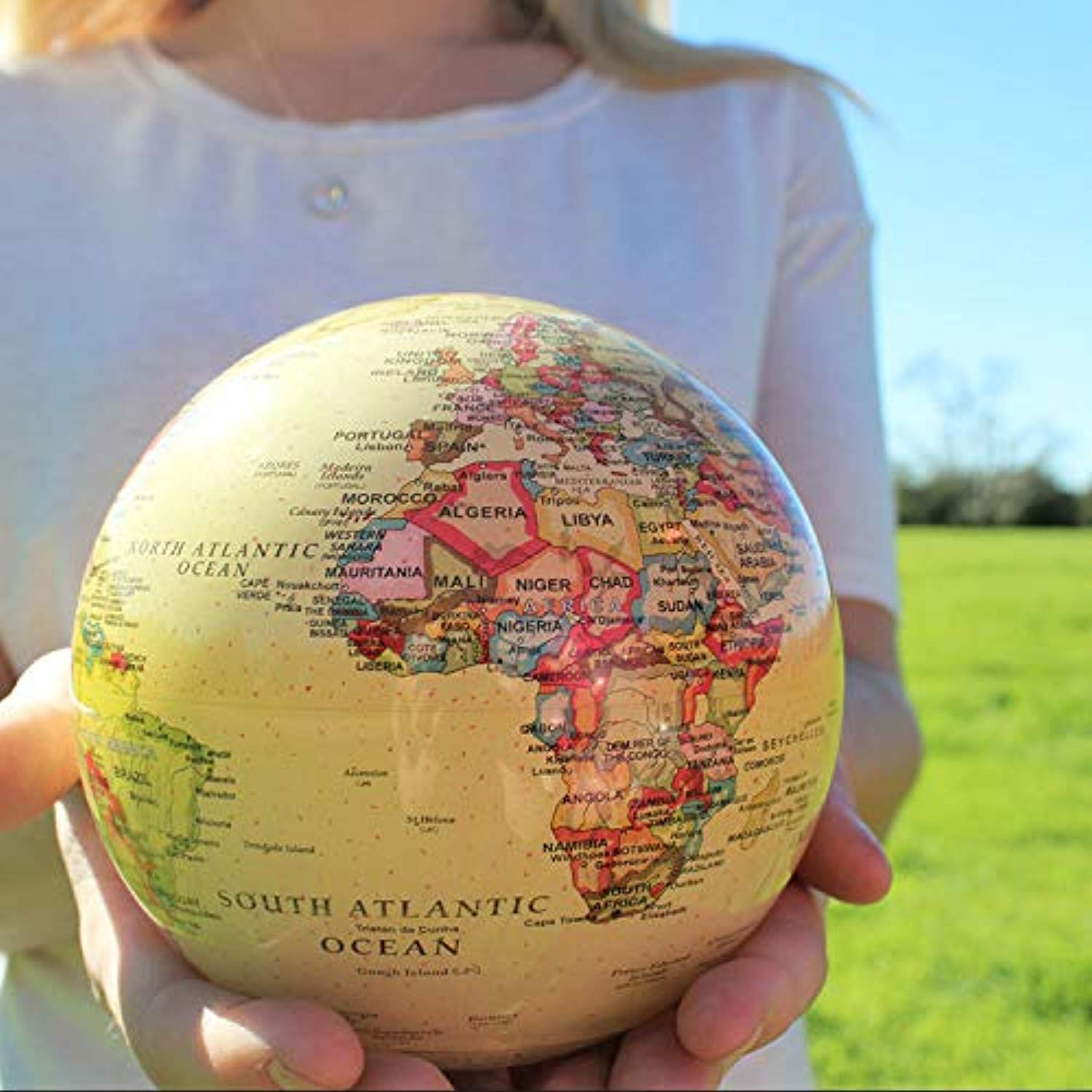 MOVA Political Map Yellow Globe 4.5" - Eco Trade Company
