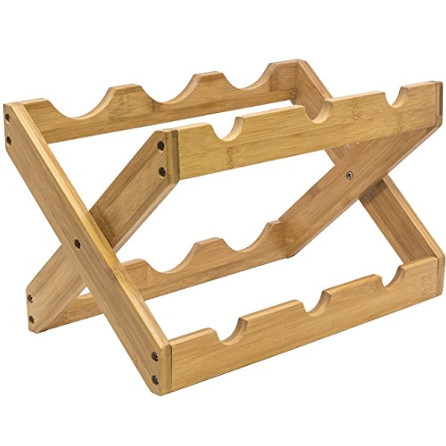 Foldable Countertop Wine Rack 6-Bottles - Eco Trade Company