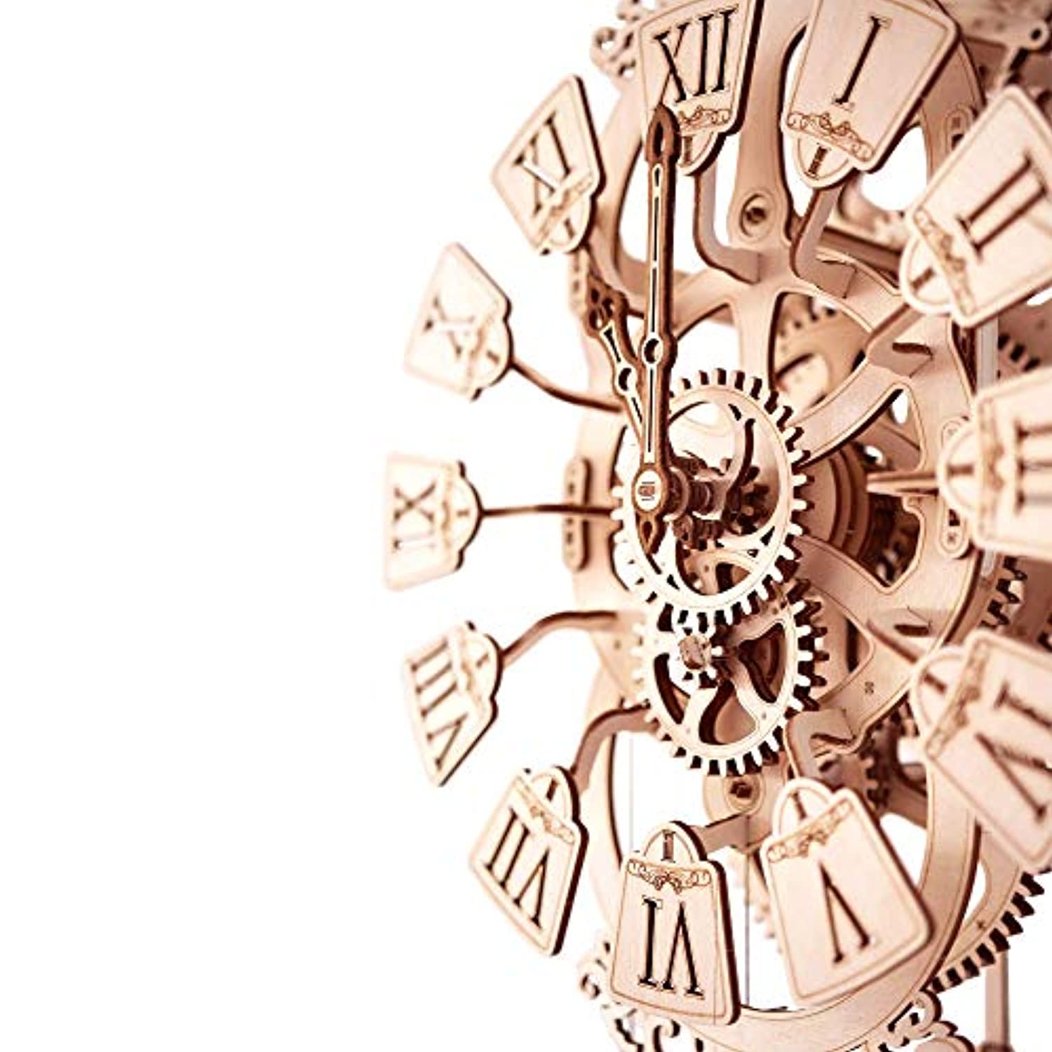 Wood Trick Pendulum Wall Clock Kit to Build, Wooden DIY 3D Wooden Puzzle - Eco Trade Company