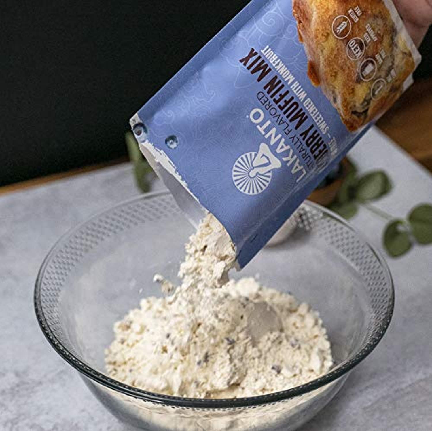 Lakanto Sugar-Free Blueberry Muffin Mix, Low-Carb, Gluten-Free Baking with Monkfruit Sweetener - Eco Trade Company