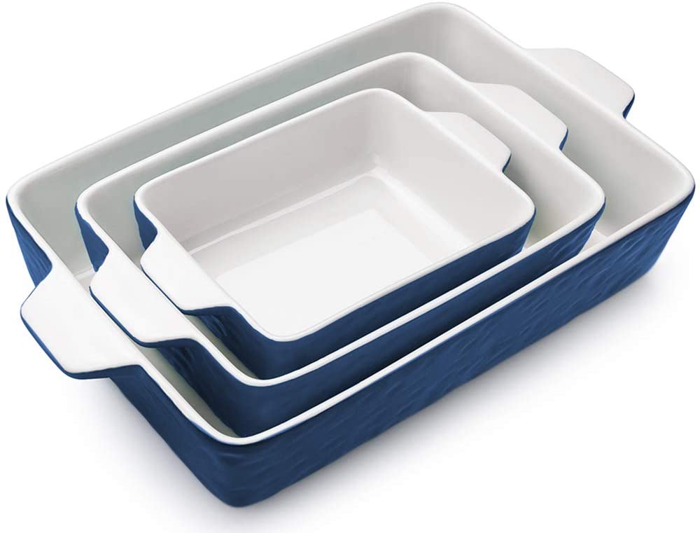 Bakeware Set, Rectangular Baking Pan Ceramic Glaze Baking Dish - Eco Trade Company