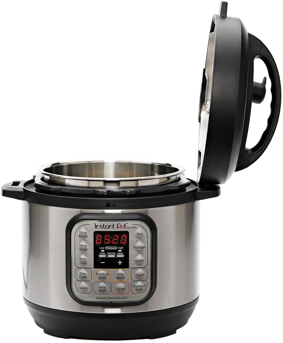 Instant Pot Duo 7-in-1 Electric Pressure Cooker, Slow Cooker, Rice Cooker,  Steamer, Sauté, Yogurt Maker, Warmer & Sterilizer, Includes Free App with  over 1900 Recipes, Stainless Steel, 3 Quart 