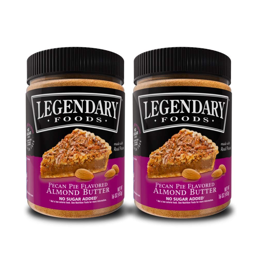 Legendary Foods, Pecan Pie Almond Nut Butter,16 oz Jar, Low Carb and No Added Sugar, Healthy, Paleo, Vegan, Keto-Friendly Snacks 2 Pack - Eco Trade Company