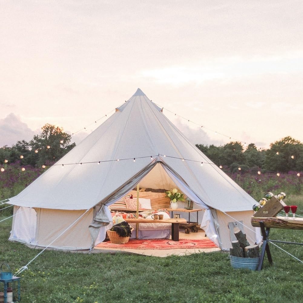 bell tent kopen Outdoor Waterproof Cotton Canvas Family Camping Bell Tent – Eco Trade Company