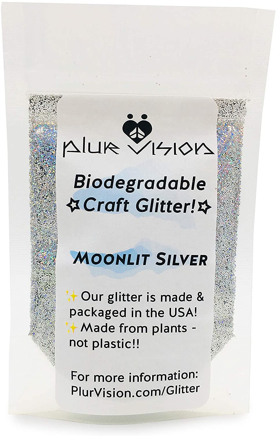 Gold Biodegradable Glitter 1/2 Ounce - Made from Plant Cellulose, Earth Friendly. Perfect for Crafts, DIY Projects, Cosmetics Made in USA - Eco Trade Company