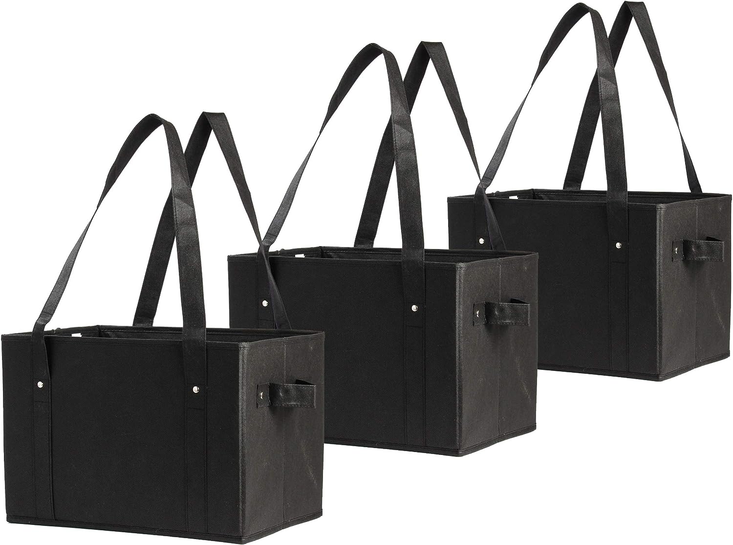 Reusable Grocery Bags Deluxe Collapsible Shopping Box with