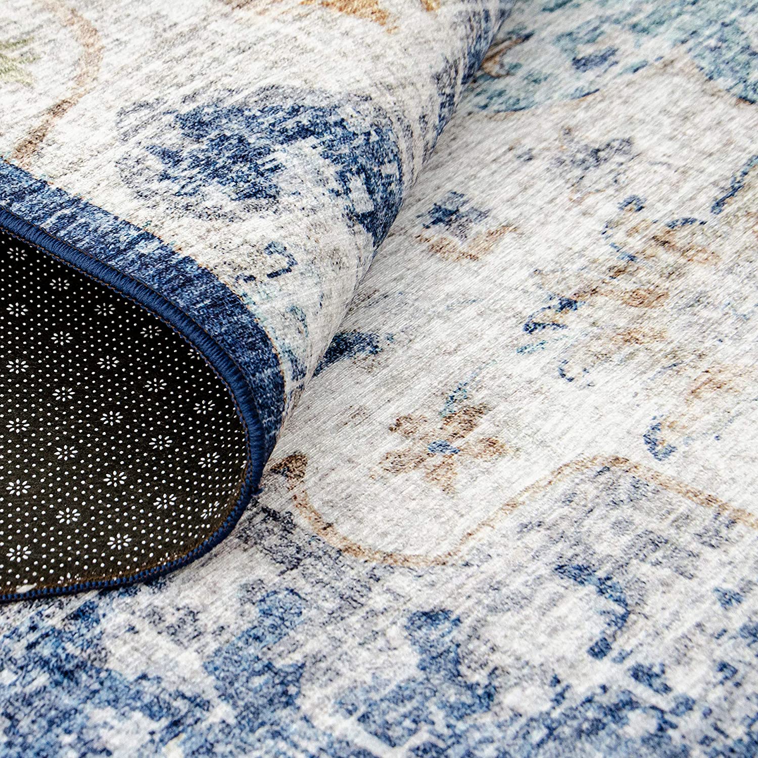 Machine Washable Rug - Stain Resistant, Non-Shed - Eco-Friendly, Non-Slip, Family & Pet Friendly - Made from Premium Recycled Fibers - Eco Trade Company