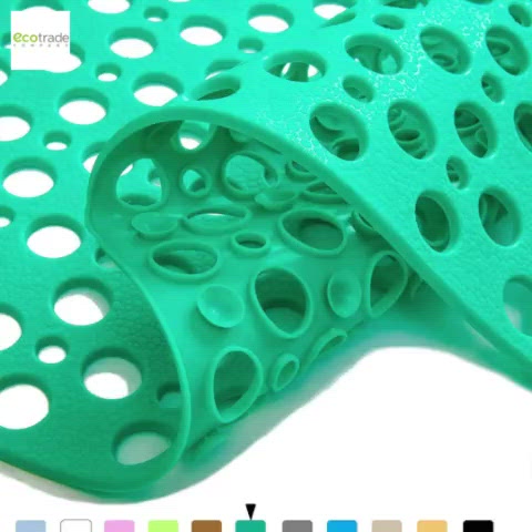 Load video: Nonslip Bathtub Shower Mat Extra Soft Eco Friendly 30x17 Inches