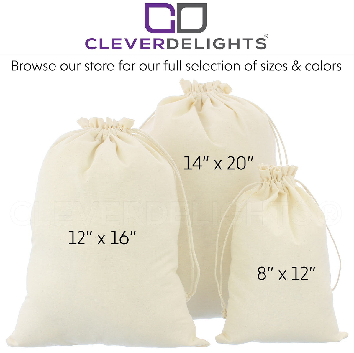 Bags - Cotton Muslin Crystal Life Technology Bags for crystals