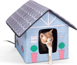 Outdoor Heated Kitty House, Insulated Shelter with Heated Pad for Winter - Eco Trade Company