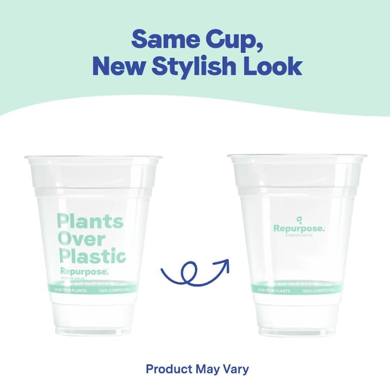 Compostable Plant-Based Clear Cold Cup, 16 Ounce Party Cups