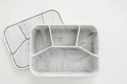 Lunchbox, 100% Food Grade Eco-Friendly Leak-Proof Silicone Bento Box, 4 Compartment, - Eco Trade Company