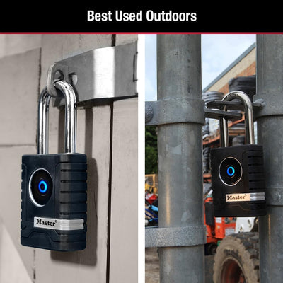 Fingerprint Lock - Heavy Duty Outdoor Biometric Padlock - Eco Trade Company