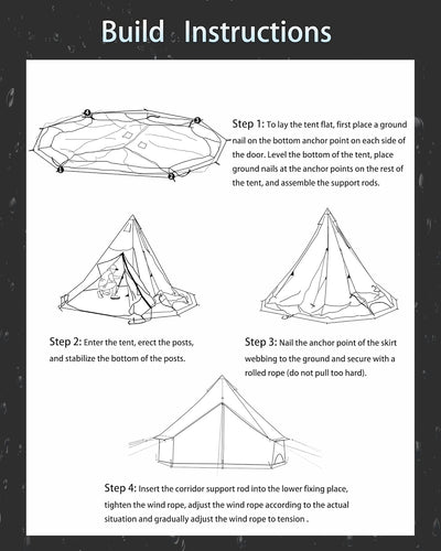 Cotton Canvas Tent Bell - Breathable and Windproof Family Camping Tents Glamping for 6/8/10 Person - Eco Trade Company