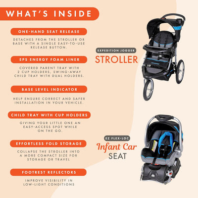 car seat & stroller in one Baby Stroller Expedition Travel System – Eco Trade Company
