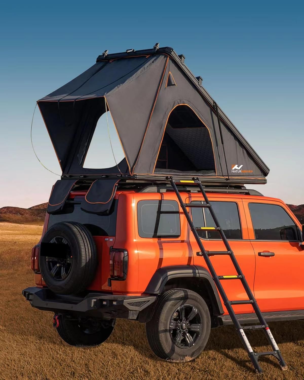 2-3 Person Camping Rooftop Tent Hard Shell Roof Tent Hardshell Suitable For Jeep SUV Truck Van Camping Car Roof Top Tent