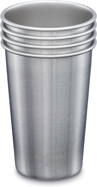 Single Wall Stainless Steel Cups, 4 Pcs - Eco Trade Company