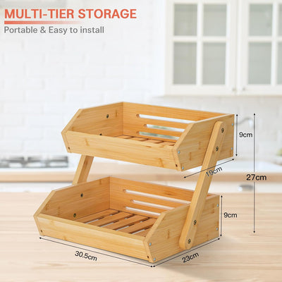 Bamboo Fruit Basket, Fruit Organizer - Eco Trade Company