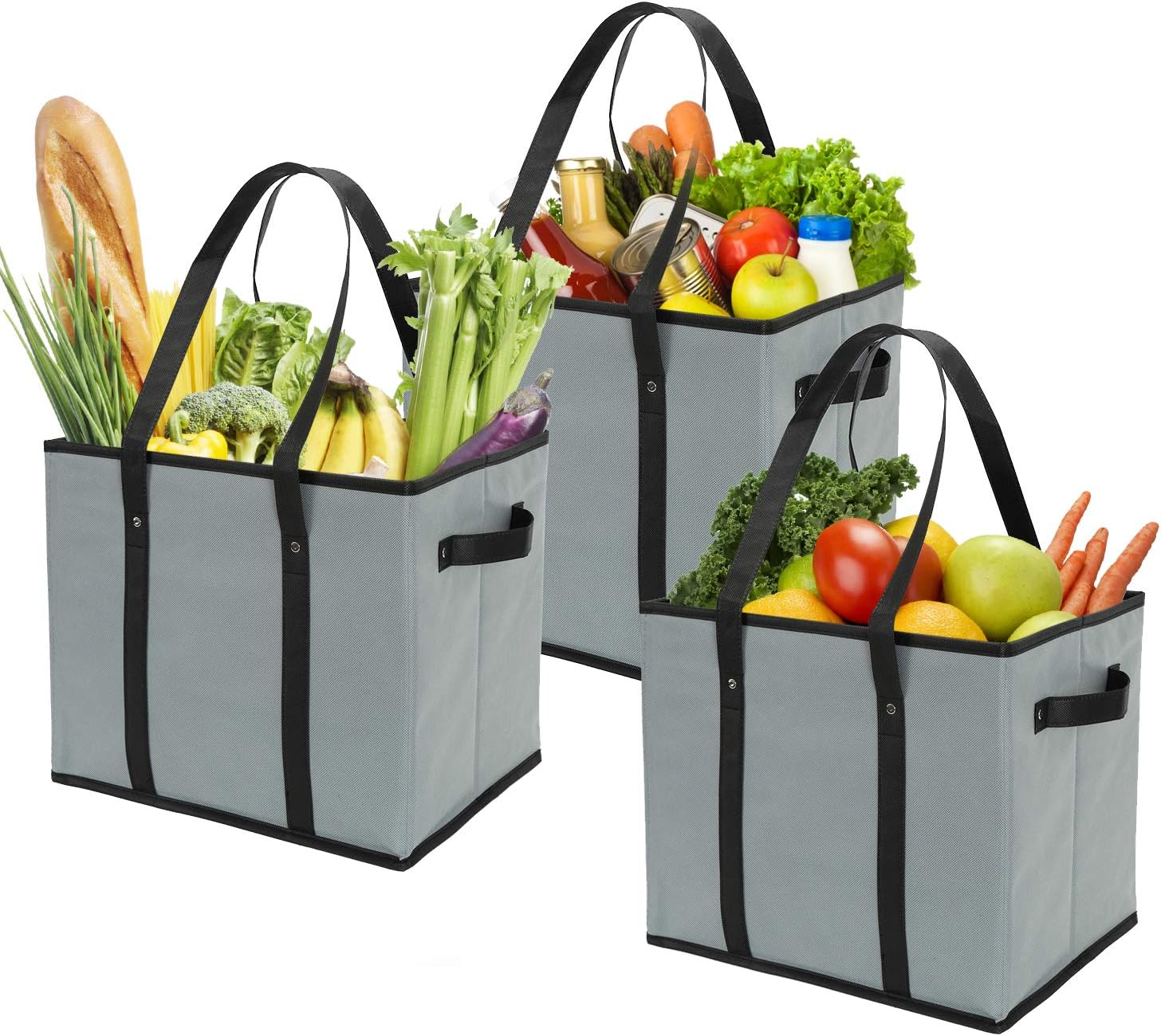 Reusable Grocery Bags Set Durable Heavy Duty Tote Bag