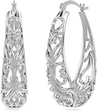 925 Sterling Silver Hoop Earrings - Eco Trade Company