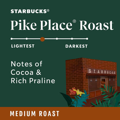 K-Cup Coffee Pods, Medium Roast Coffee, Pike Place Roast for Keurig Brewers, 100% Arabica, 4 boxes, 96 Pods Total - Eco Trade Company
