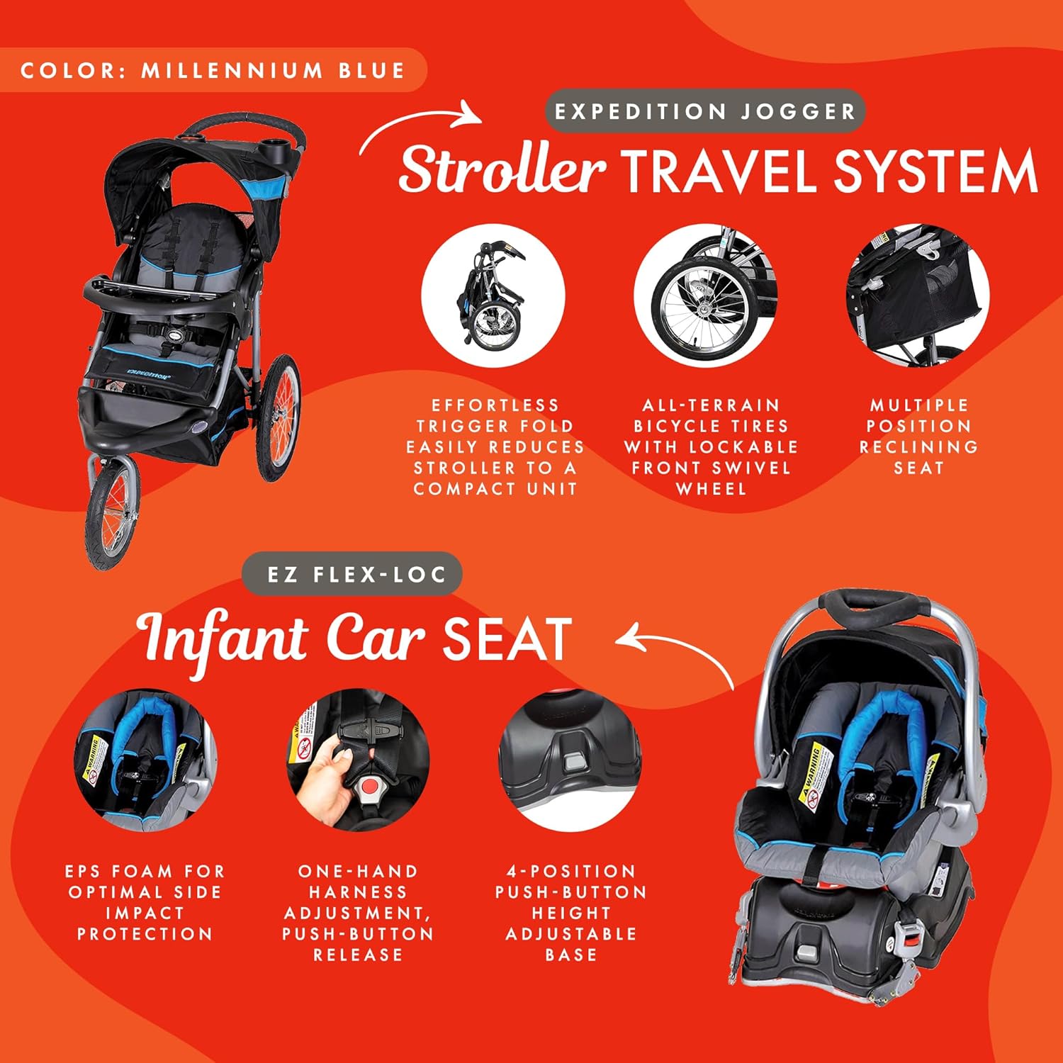 Baby Stroller Expedition Travel System - Eco Trade Company