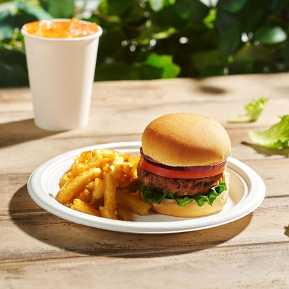 100% Compostable Paper Plates 100 Pack, 6 Inch - Eco Trade Company