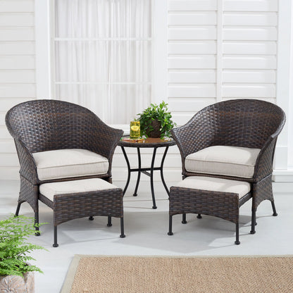 5-Piece Outdoor Wicker Patio Furniture Set - Eco Trade Company