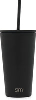 Insulated Tumbler Cup with Flip Lid and Straw Lid, Reusable Stainless Steel Water Bottle Iced Coffee Travel Mug,16oz 470ml - Eco Trade Company