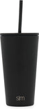 Insulated Tumbler Cup with Flip Lid and Straw Lid, Reusable Stainless Steel Water Bottle Iced Coffee Travel Mug,16oz 470ml - Eco Trade Company