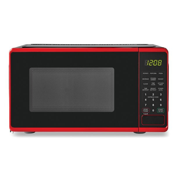 Compact Countertop Microwave Oven, 0.7 Cu ft Black - Eco Trade Company